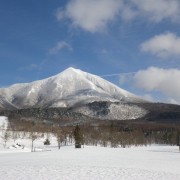 冬の磐梯山