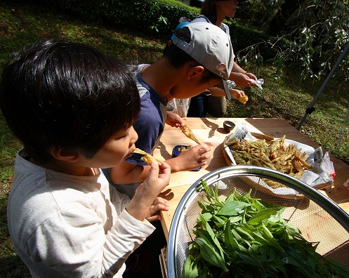 野草の天ぷら