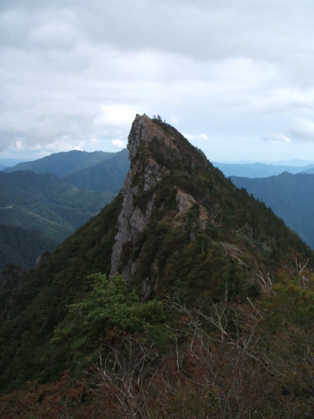 弥山から見た天狗岳