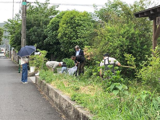 住宅に引き込まれている水路