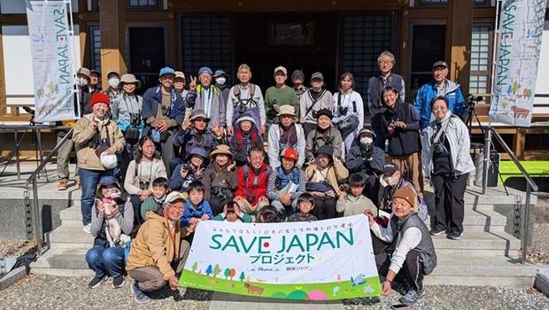 観察会後、鳥の説明会（とりまとめ）の前に記念撮影
